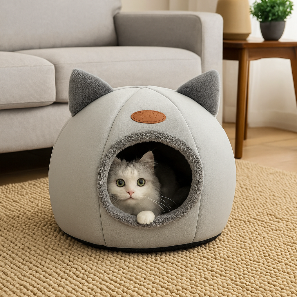 Nid Douillet d’Hiver – Igloo pour Chat & Petit Chien