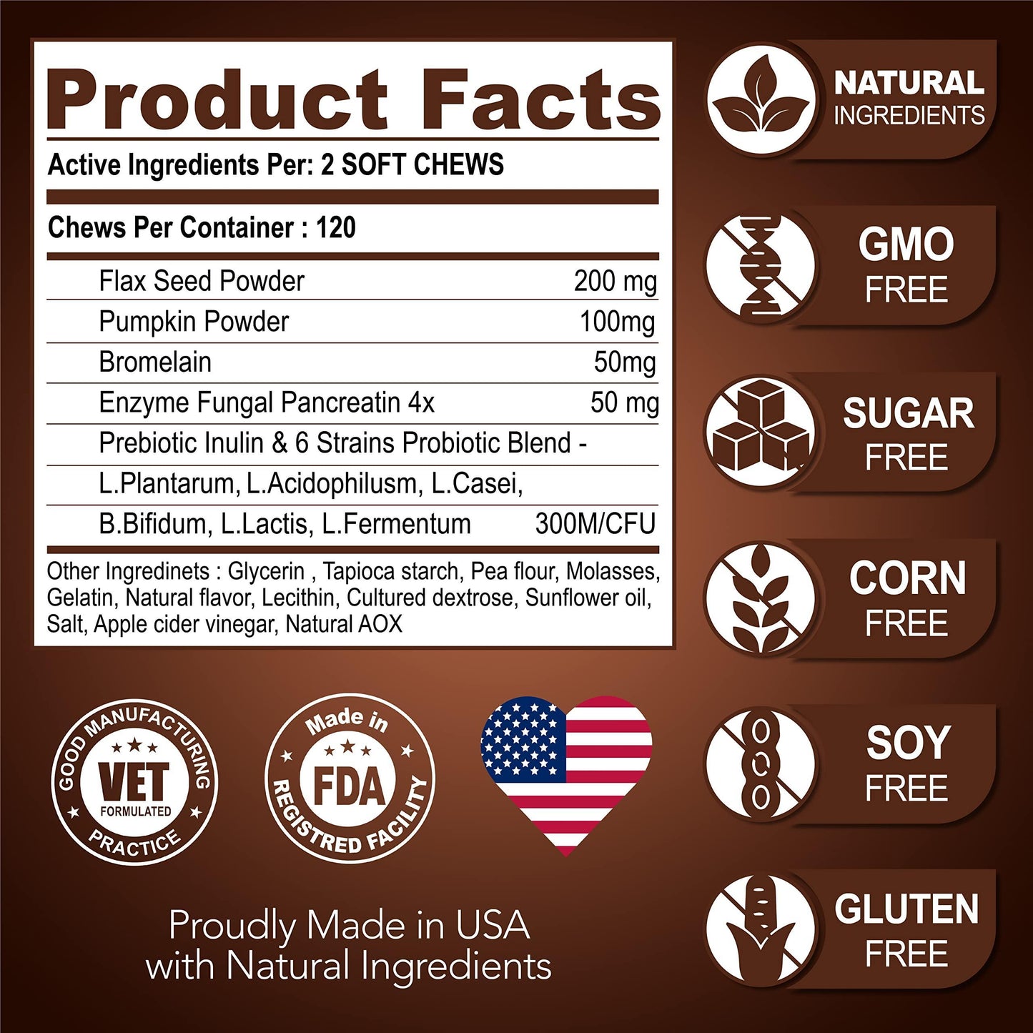 Great Poop – Probiotiques et Fibres Naturelles pour Chiens – Digestion Saine & Transit Régulier