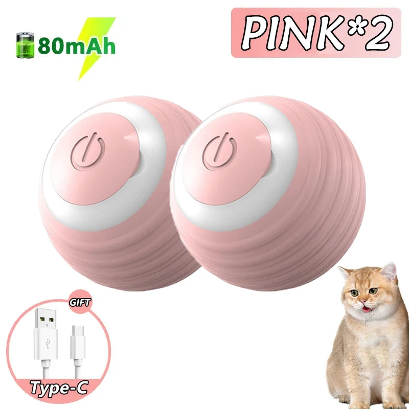 Lot de 2 Balles Interactives pour Chat – Jeu et Stimulation