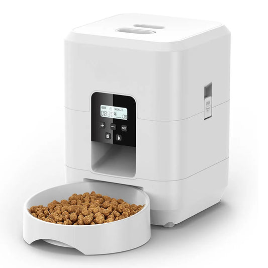 Distributeur Automatique Intelligent – Repas Programmés pour Chiens et Chats