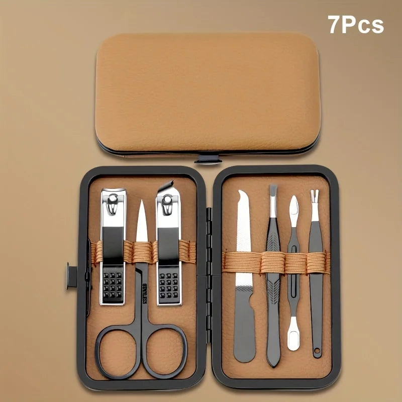 Kit de Manucure et Pédicure Professionnel – 7/16/18 Pièces en Acier Inoxydable