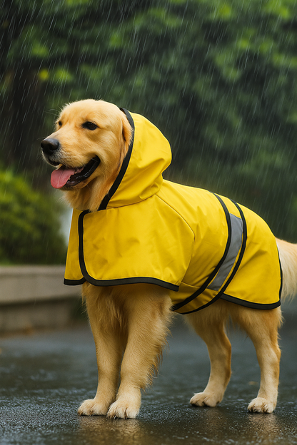 Imperméable Ajustable pour Chien – Protection Élégante Contre la Pluie