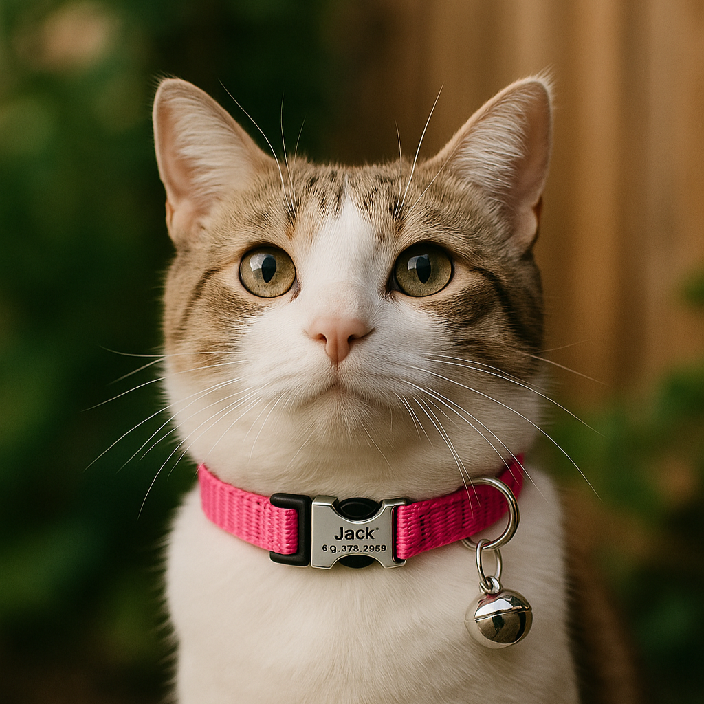 Collier Personnalisé pour Chat – Sécurité et Style Unique