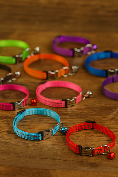 Collier Personnalisé pour Chat – Sécurité et Style Unique