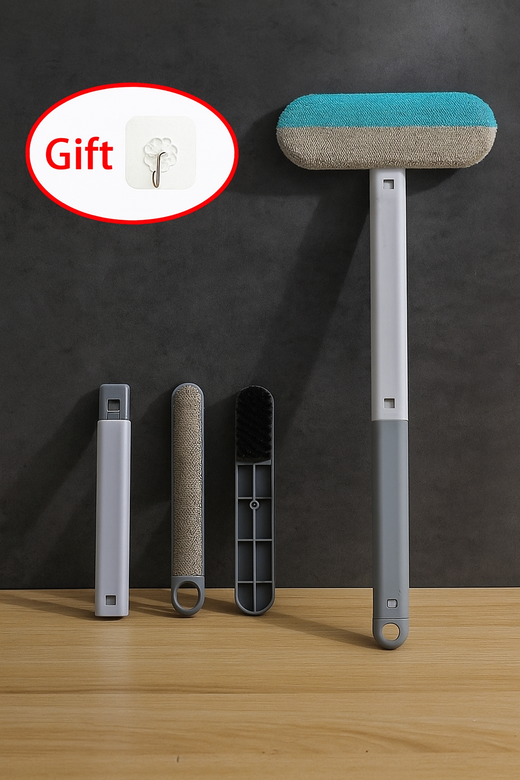 Brosse Anti-Poils Multifonction avec Long Manche – Maison Propre sans Effort