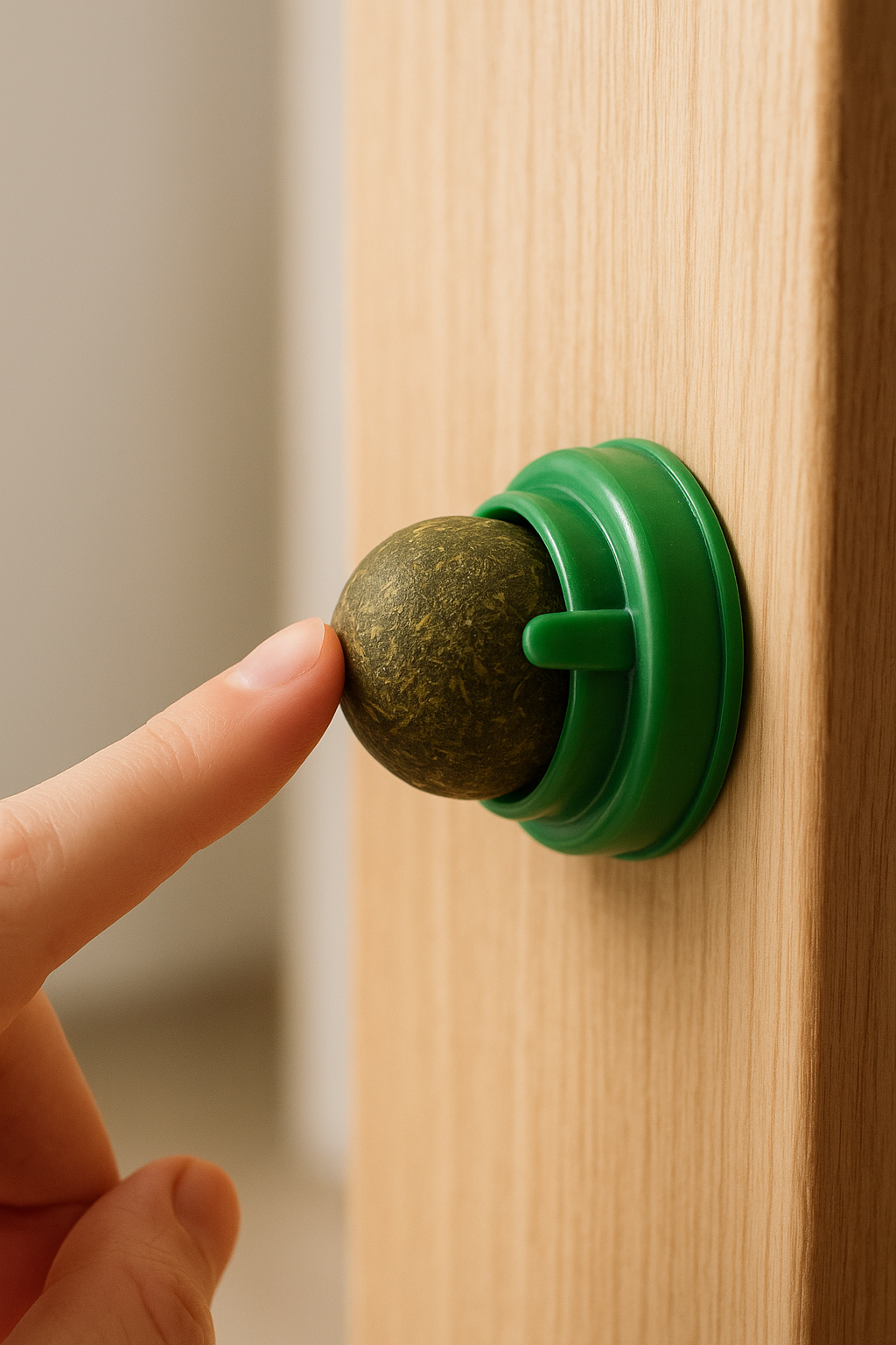 Jouet Mural à Boule de Cataire Naturelle – Plaisir et Stimulation pour Chat