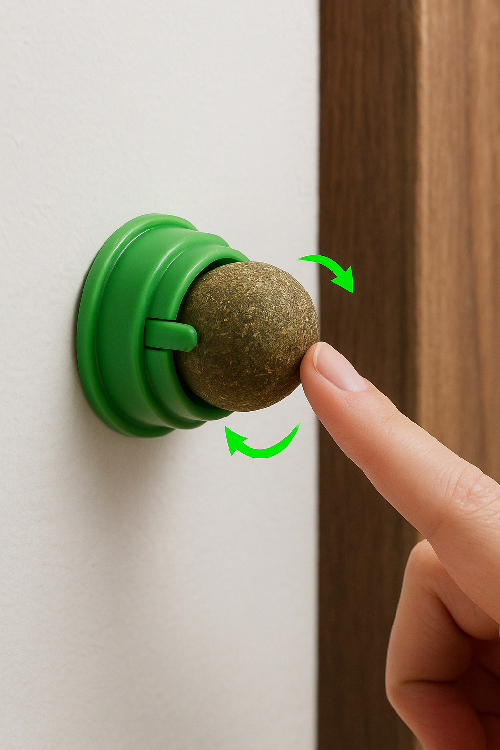 Jouet Mural à Boule de Cataire Naturelle – Plaisir et Stimulation pour Chat