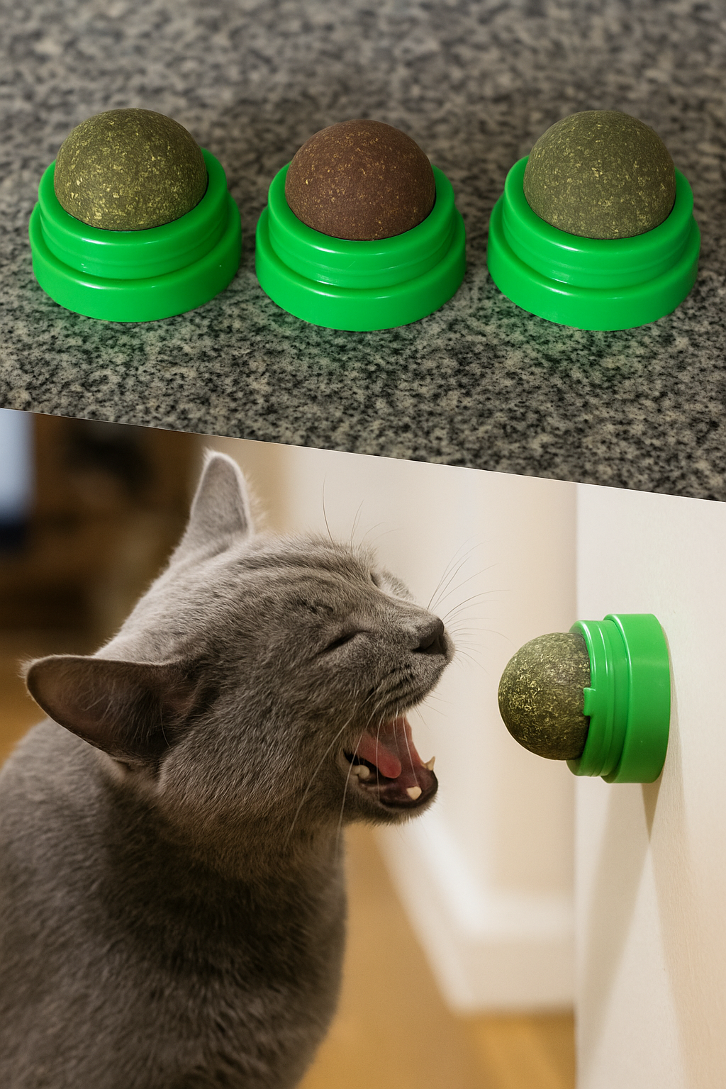 Jouet Mural à Boule de Cataire Naturelle – Plaisir et Stimulation pour Chat