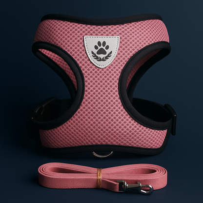 Harnais Réglable avec Laisse – Confort et Sécurité