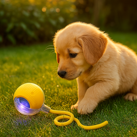Balle Intelligente pour Chien – Jeu Automatique et Interactif