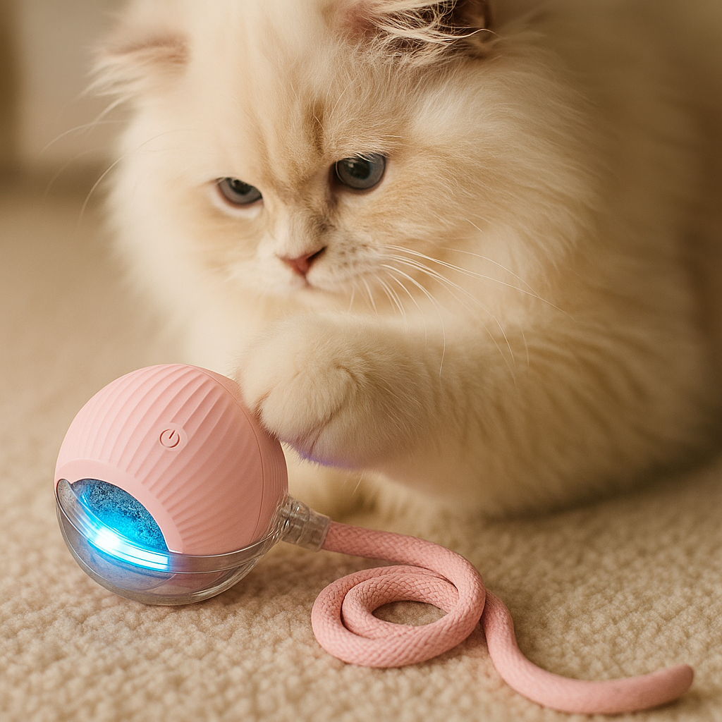 Balle Intelligente pour Chien – Jeu Automatique et Interactif