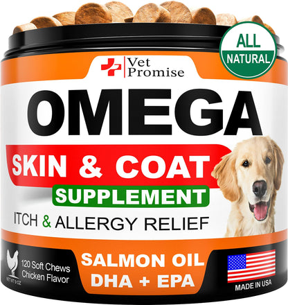 Oméga 3 pour Chiens – Complément Naturel pour la Peau, le Poil et la Santé Globale