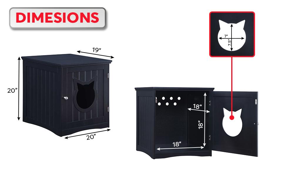 Maison pour Chat Design – Table d’Appoint & Cache Litière Élégant