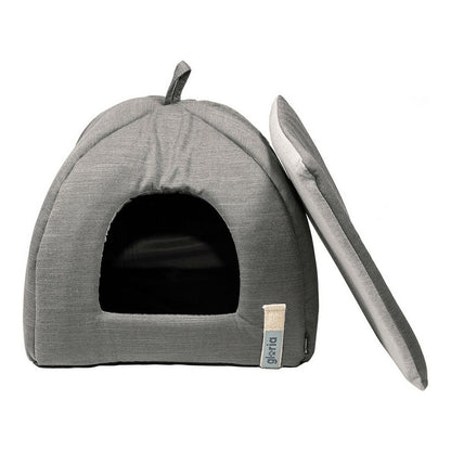 Lit pour Chien Gloria “GREEN DREAMS” – Confort Élégant Gris (40 x 40 cm)