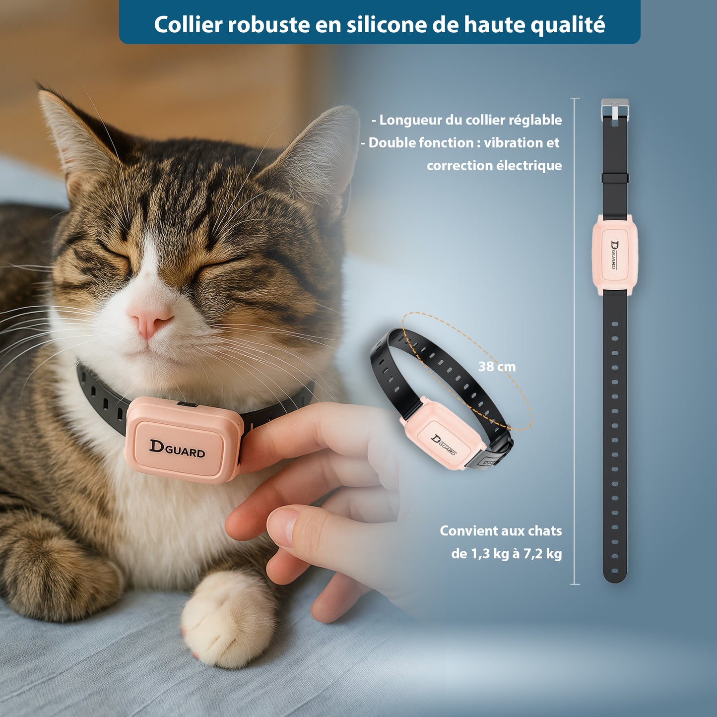 Collier de Dressage Anti-Meow avec Télécommande – Éducation Douce et Efficace