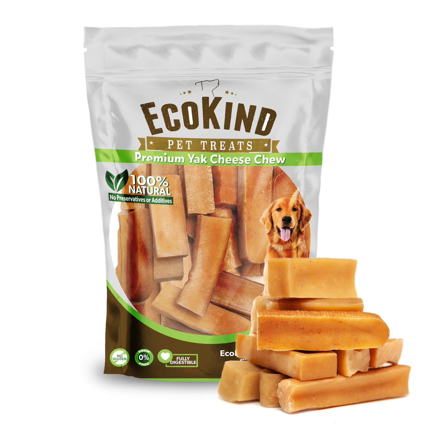 Bâtonnets Gold Yak pour Petits Chiens – Friandises Naturelles et Durables (4 à 75 pièces)