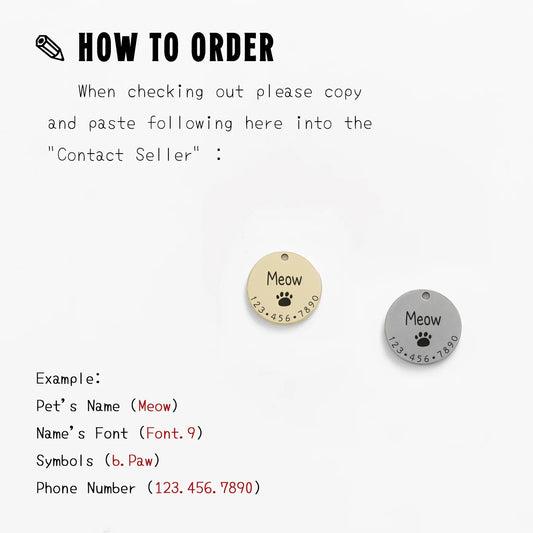 Médaille d’Identification Personnalisée – Sécurité et Style pour Animaux