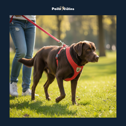 Harnais Réglable avec Laisse – Confort et Sécurité