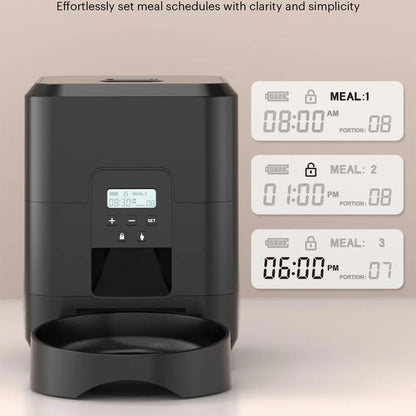 Distributeur Automatique Intelligent – Repas Programmés pour Chiens et Chats