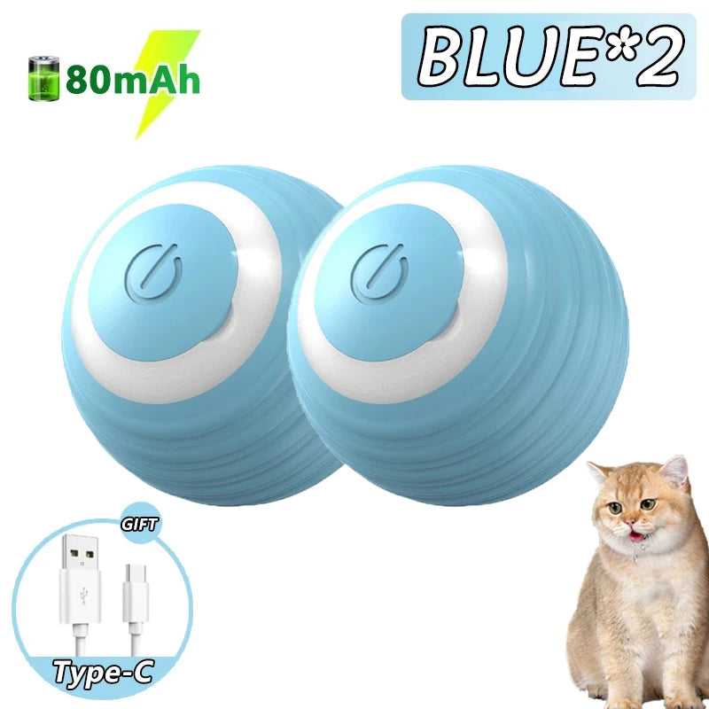 Lot de 2 Balles Interactives pour Chat – Jeu et Stimulation