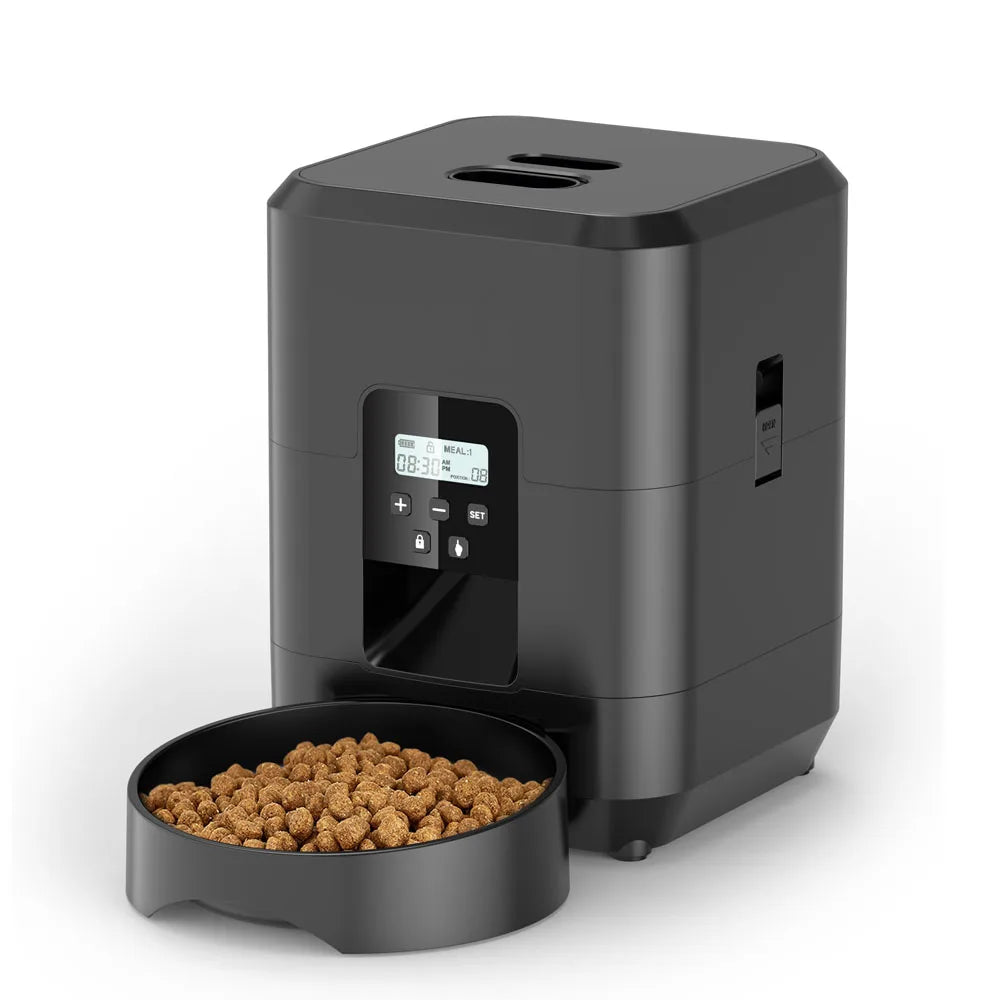 Distributeur Automatique Intelligent – Repas Programmés pour Chiens et Chats