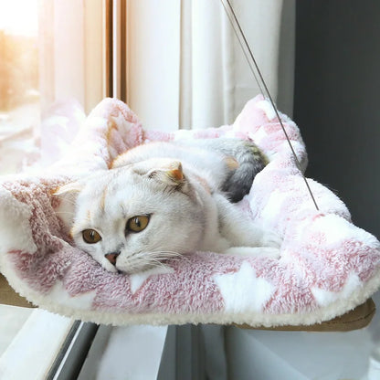 Hamac de Fenêtre pour Chat – Perchoir Suspendu avec Ventouses Résistantes jusqu'à 20 kg