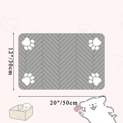 Tapis de Repas Imperméable pour Chiens et Chats – Séchage Rapide et Antidérapant