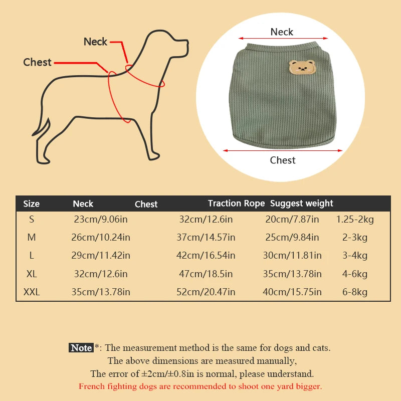 Gilet pour Chien ou Chat – Confort, Style et Liberté de Mouvement
