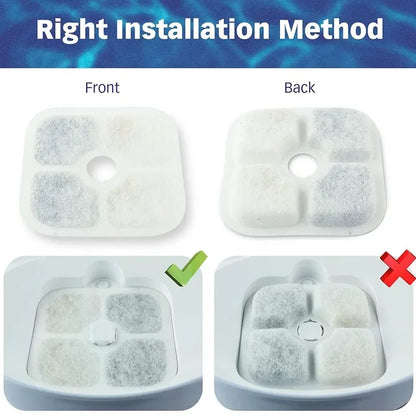 Lot de 6 ou 12 Filtres de Rechange – Pour Fontaine à Eau pour Animaux