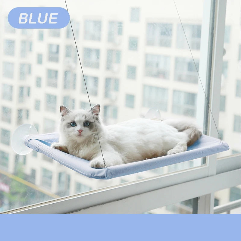 Hamac de Fenêtre pour Chat – Perchoir Suspendu avec Ventouses Résistantes jusqu'à 20 kg