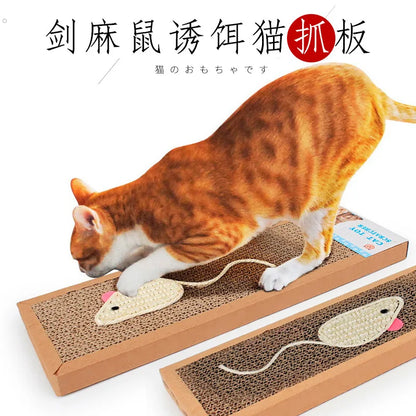 Griffoir en Carton Ondulé pour Chat – Protection Meubles et Grattoir Naturel
