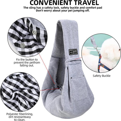 Sac de Transport Bandoulière Confort Coton – Balades et Voyages avec Votre Animal