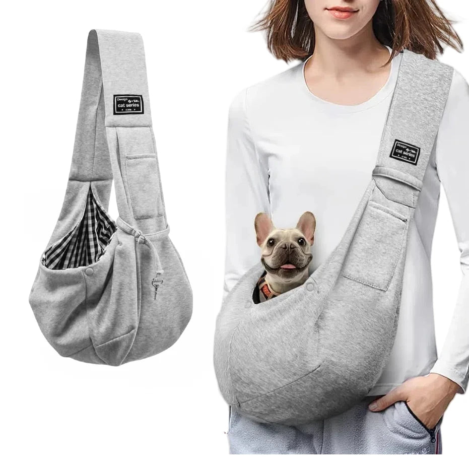 Sac de Transport Bandoulière Confort Coton – Balades et Voyages avec Votre Animal