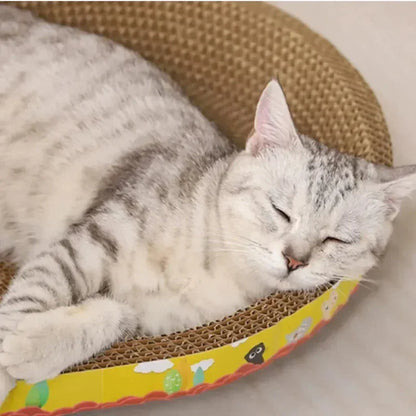 Griffoir en Carton Ondulé pour Chat – Protection Meubles et Grattoir Naturel