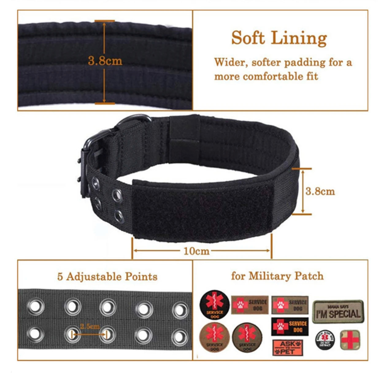 Collier Ajustable pour Chien – Confort, Style et Sécurité