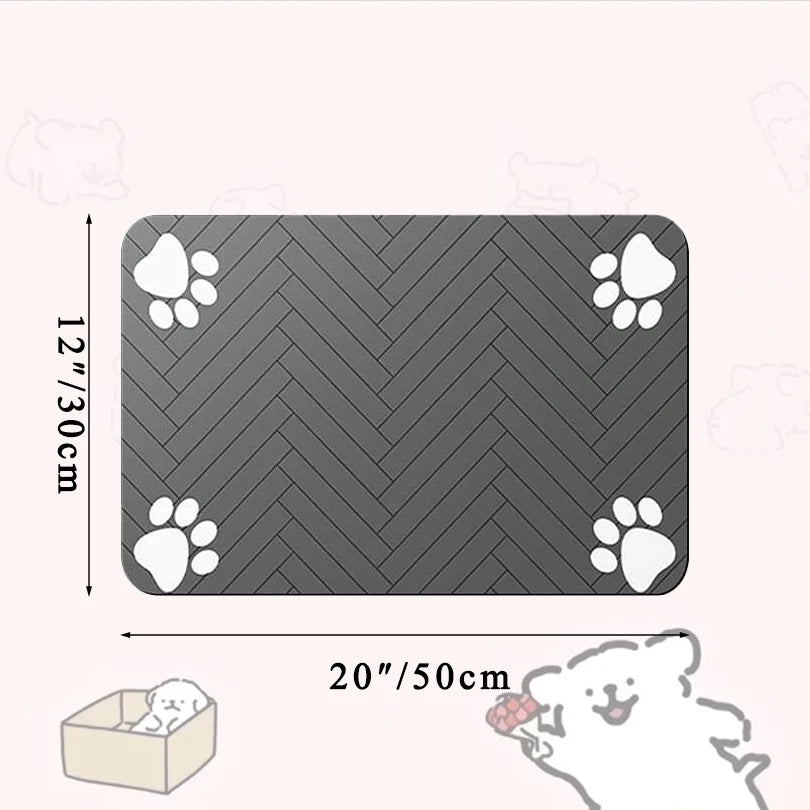 Tapis de Repas Imperméable pour Chiens et Chats – Séchage Rapide et Antidérapant
