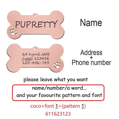 Médaille d’Identification Personnalisée – Gravure Offerte pour Chiens et Chats