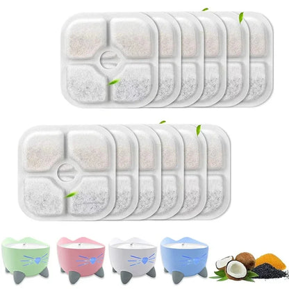 Lot de 6 ou 12 Filtres de Rechange – Pour Fontaine à Eau pour Animaux