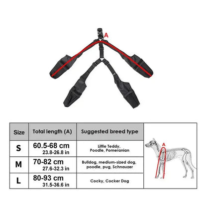 Chaussures Imperméables pour Chien - Bottines Réglables et Respirantes