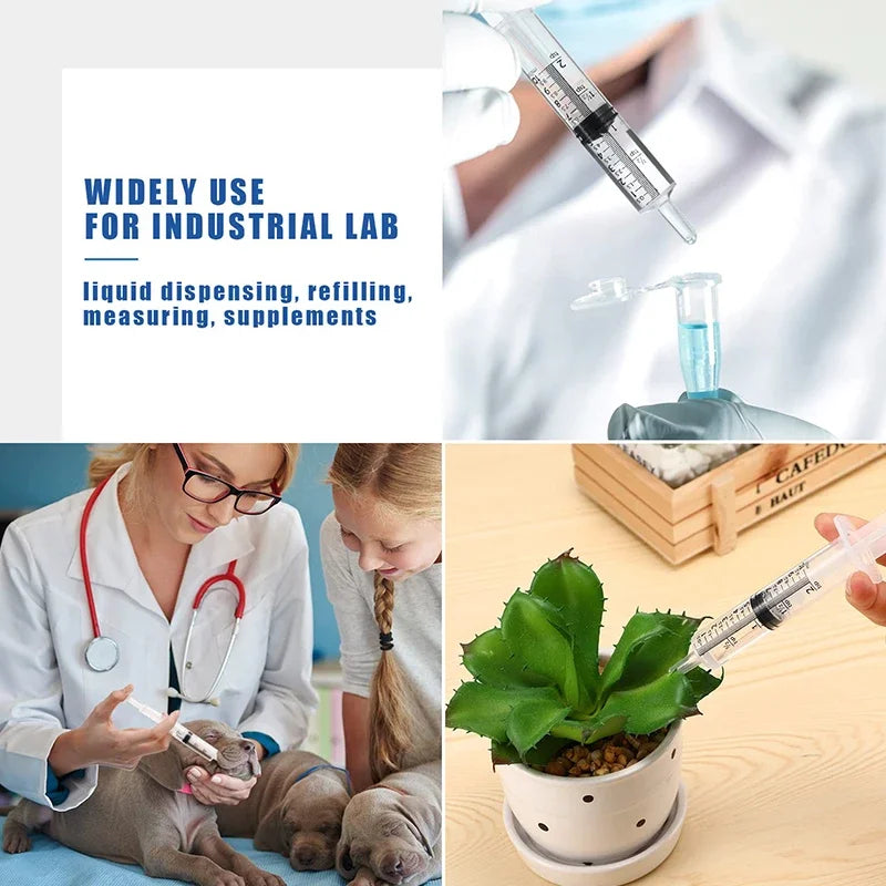 Seringue Plastique Sans Aiguille – Multi-Usages, de 1 ml à 10 ml
