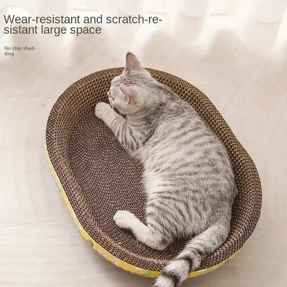 Griffoir en Carton Ondulé pour Chat – Protection Meubles et Grattoir Naturel