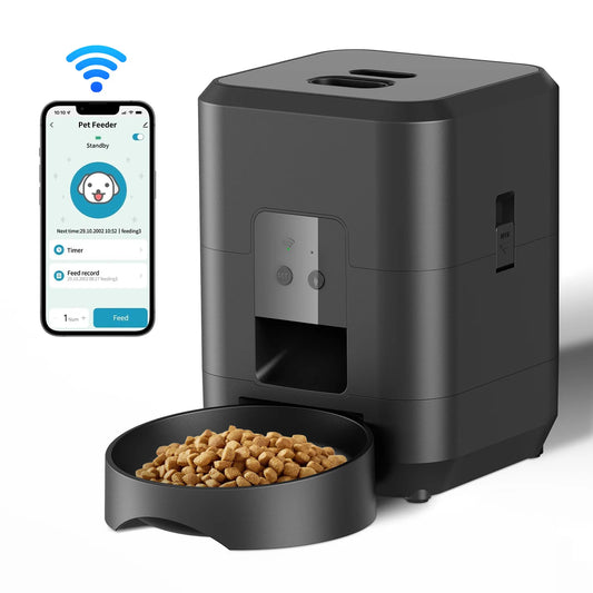 Distributeur Automatique Intelligent – Repas Programmés pour Chiens et Chats