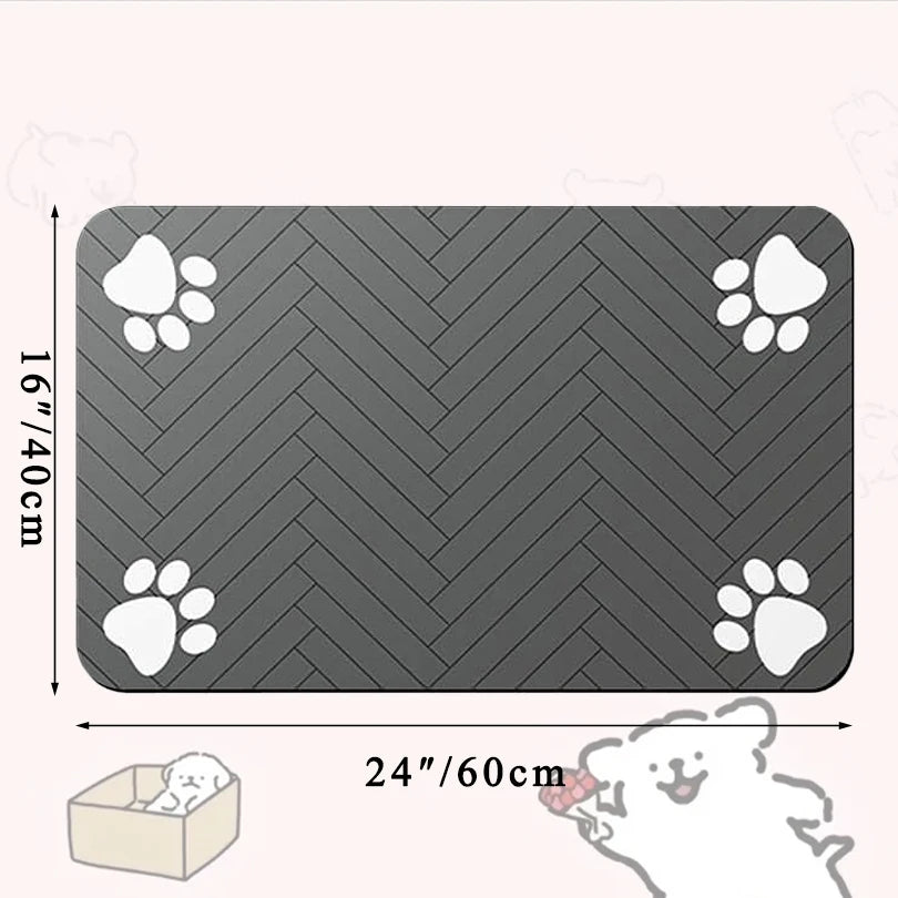 Tapis de Repas Imperméable pour Chiens et Chats – Séchage Rapide et Antidérapant