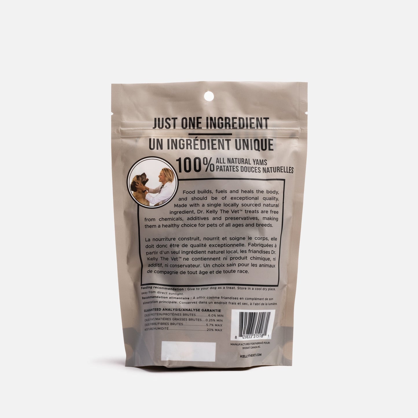 Friandises Naturelles pour Chien Dr. Kelly The Vet – Patate Douce 100 % Naturelle