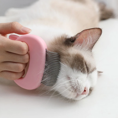 Brosse de Massage pour Animaux – Détente et Élimination des Poils Morts