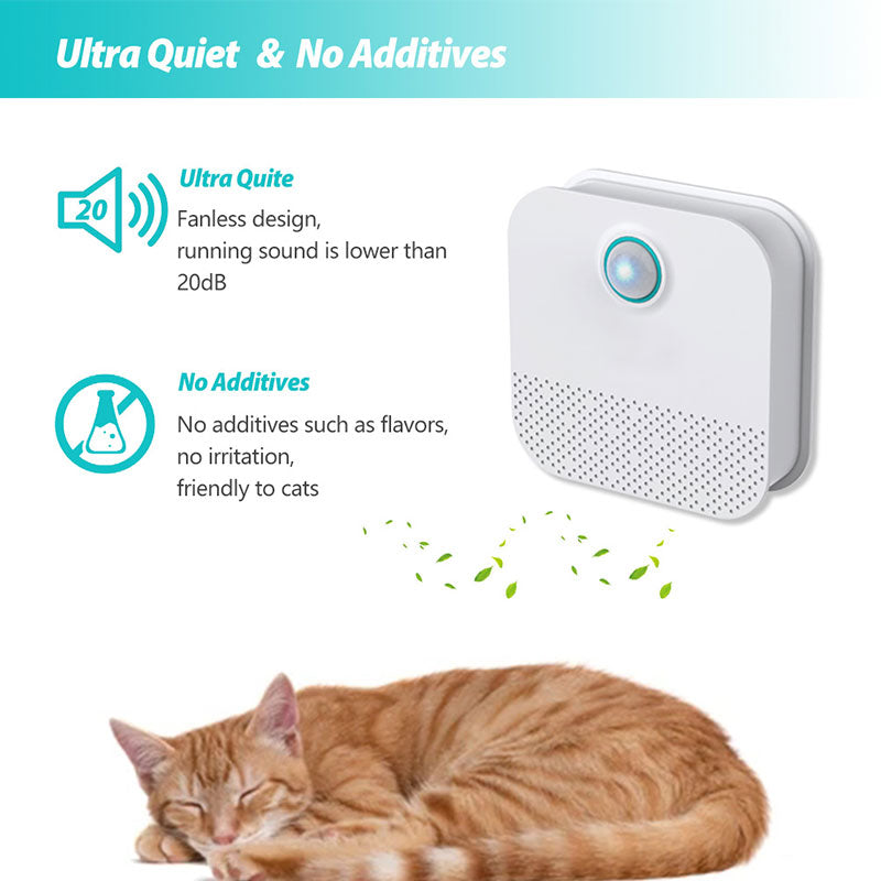 Purificateur d’Odeurs Intelligent pour Chats et Chiens – Désodorisant Automatique pour Litière et Espace Animal