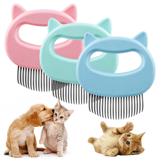 Brosse de Massage pour Animaux – Détente et Élimination des Poils Morts