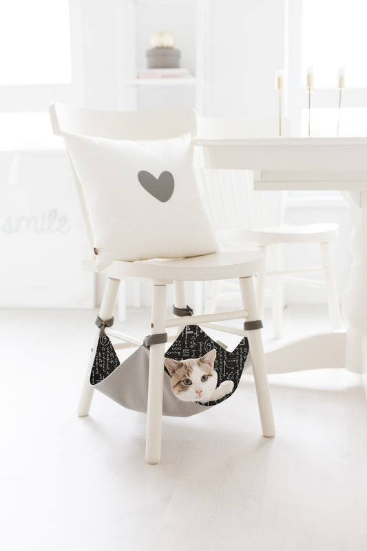 Hamac Saveplace® “SCIENCE” - Confort & Rangement Élégant pour Chats (6 Tailles Disponibles)