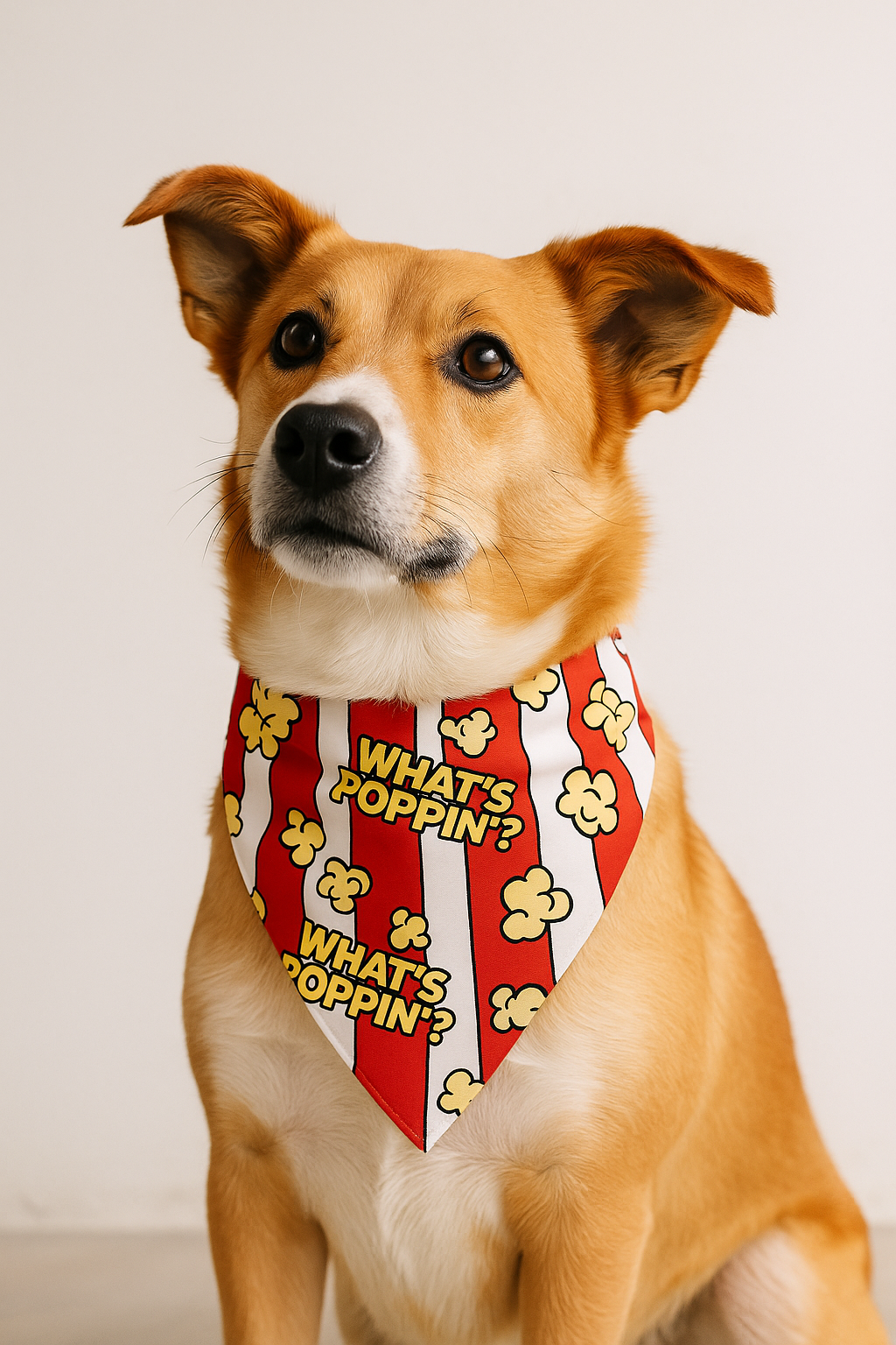 Bandana “What’s Poppin” pour Chien & Chat - Style, Fun et Attitude
