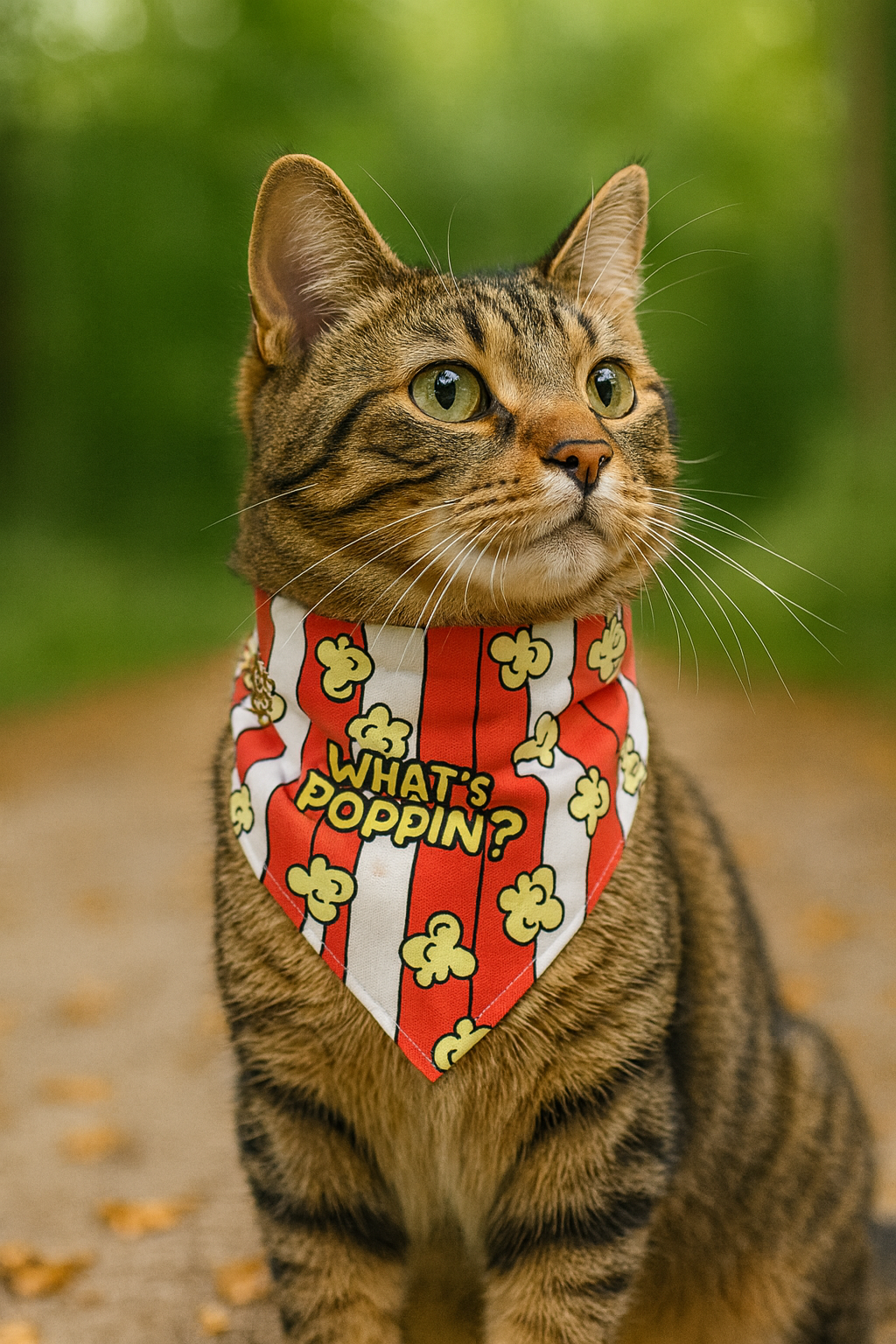 Bandana “What’s Poppin” pour Chien & Chat - Style, Fun et Attitude